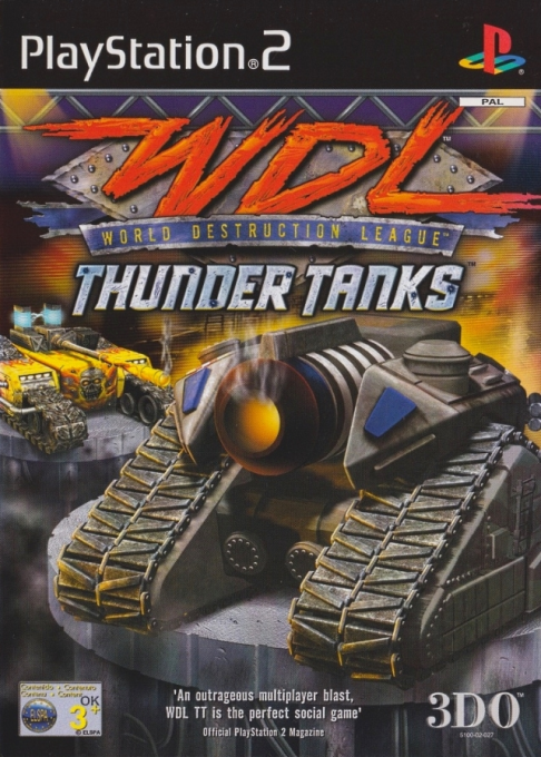 World Destruction League - Thunder Tanks — box-2D (EU)