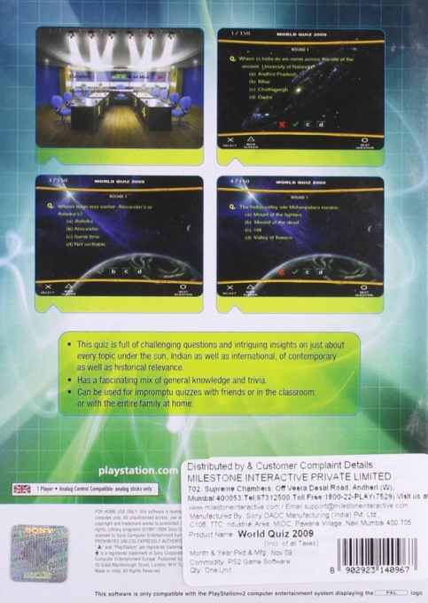 World Quiz 2009 — box-2D-back (EU)