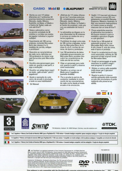 World Racing — box-2D-back (SP)
