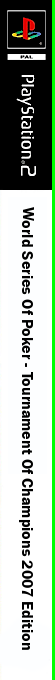 World Series Of Poker - Tournament Of Champions 2007 Edition — box-2D-side (FR)