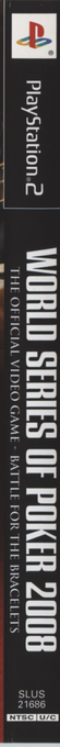 World Series Of Poker 2008 - Battle For The Bracelets — box-2D-side (US)
