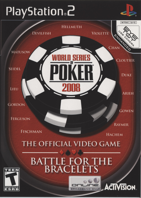 World Series Of Poker 2008 - Battle For The Bracelets box art