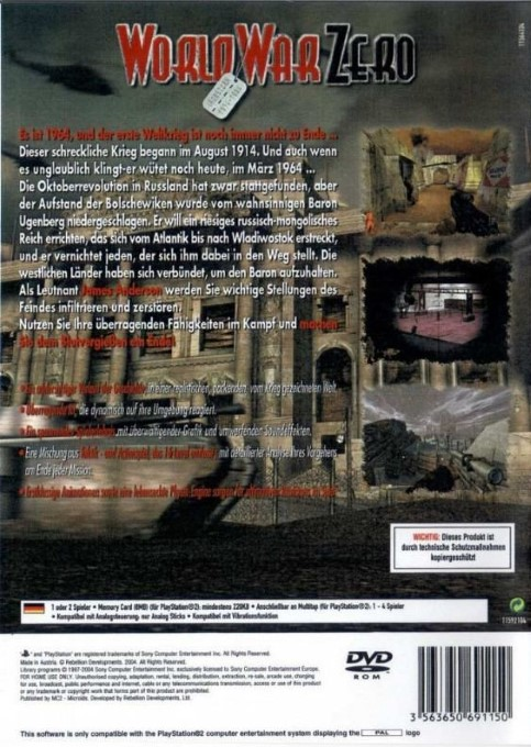 World War Zero — box-2D-back (DE)