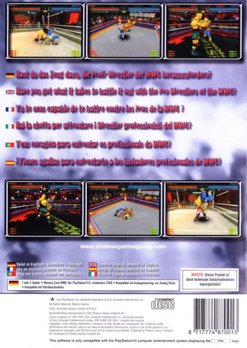 Wwc - World Wrestling Championship — box-2D-back (DE)