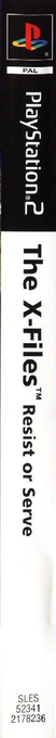 X-files - Resist Or Serve, The — box-2D-side (SP)