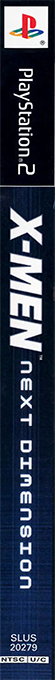 X-Men - Next Dimension — box-2D-side (US)