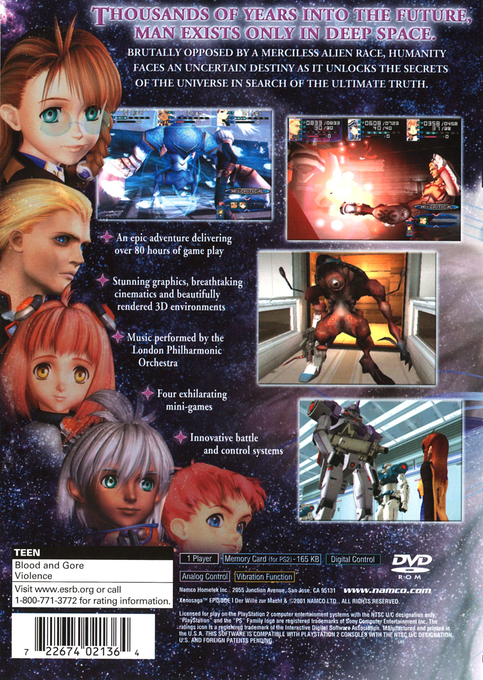 Xenosaga Episode 1 - Der Wille Zur Macht — box-2D-back (US)