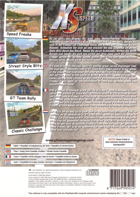 Xtreme Speed — box-2D-back (EU)