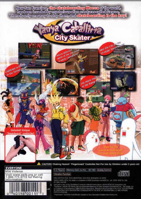 Yanya Caballista - City Skater — box-2D-back (US)