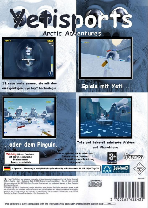 Yetisports Arctic Adventures — box-2D-back (DE)