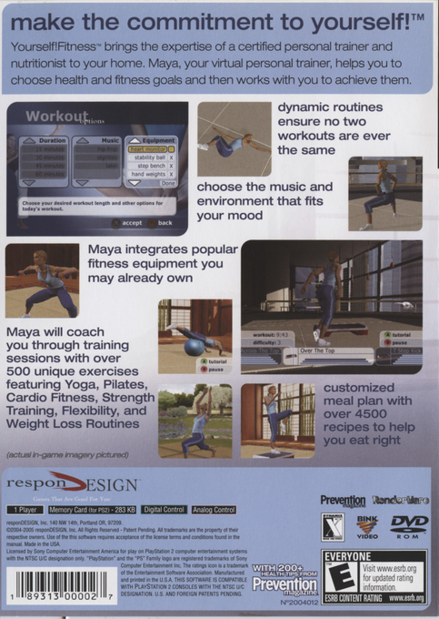 Yourself!fitness — box-2D-back (US)