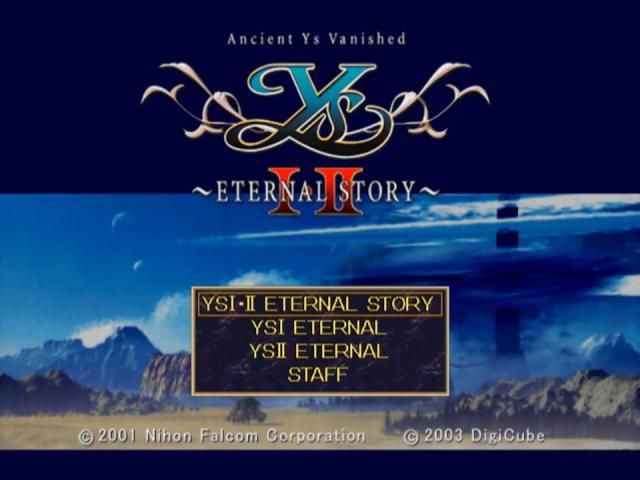 Ys 1 And 2 Eternal Story — sstitle (JP)