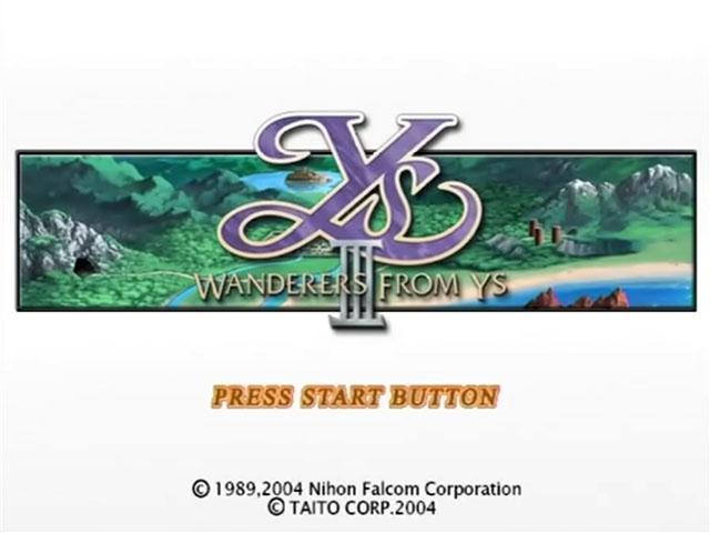 Ys 3 - Wanderers From Ys — sstitle (JP)