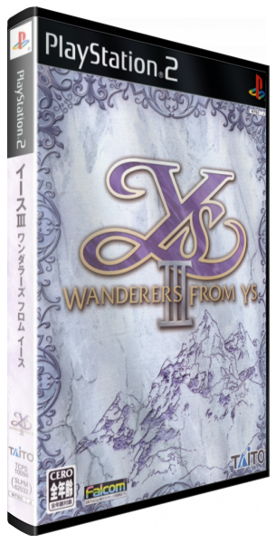 Ys 3 - Wanderers From Ys — box-3D (JP)