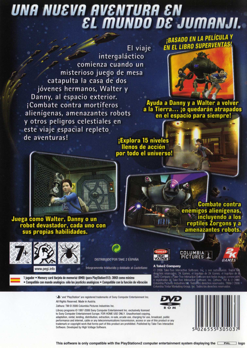 Zathura — box-2D-back (SP)