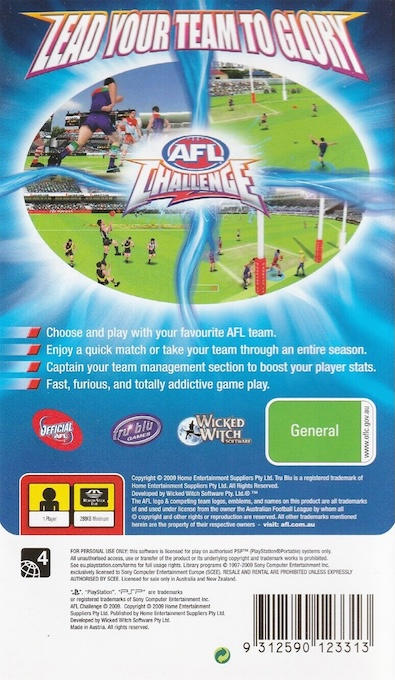 Afl Challenge — box-2D-back (AU)