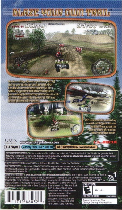 Atv Off Road Fury - Blazin' Trails — box-2D-back (US)