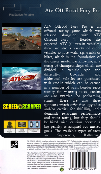 Atv Off Road Fury Pro — box-2D-back (SS)