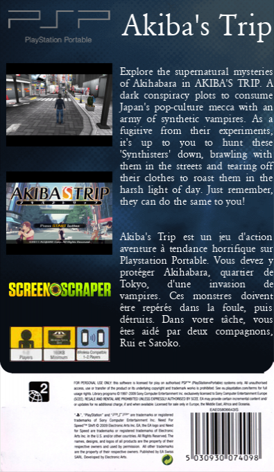 Akiba's Trip — box-2D-back (SS)