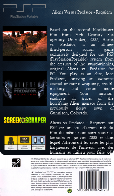 Aliens Versus Predator - Requiem — box-2D-back (SS)