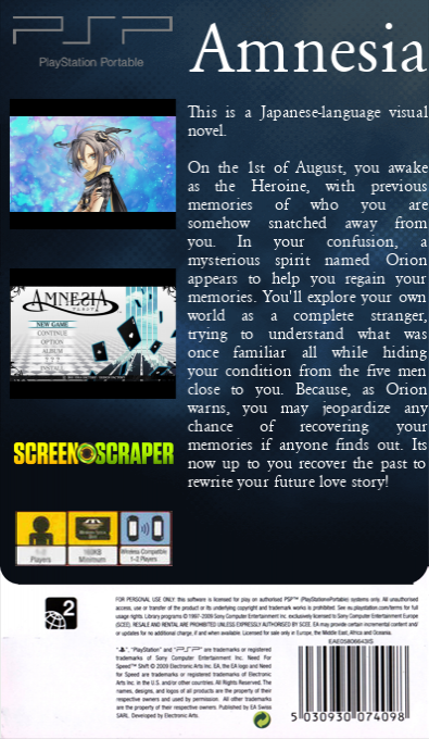 Amnesia — box-2D-back (SS)
