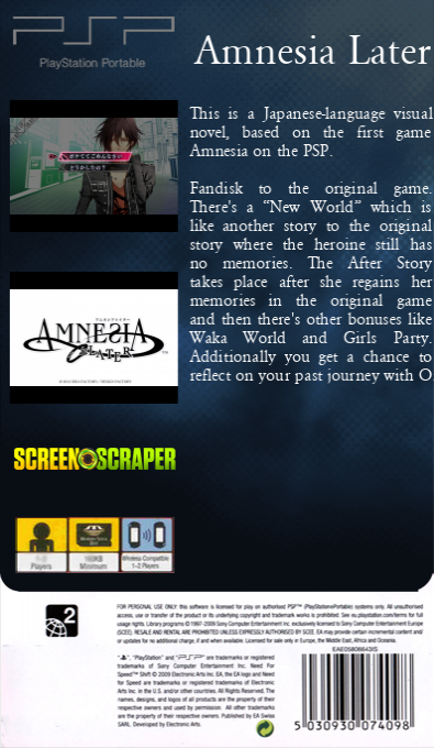 Amnesia Later — box-2D-back (SS)