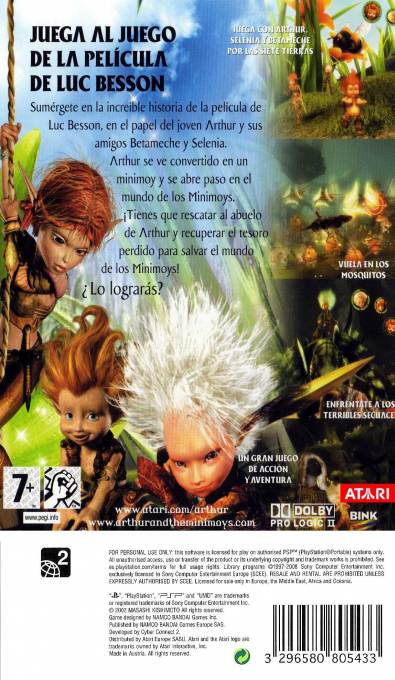 Arthur Et Les Minimoys — box-2D-back (EU)