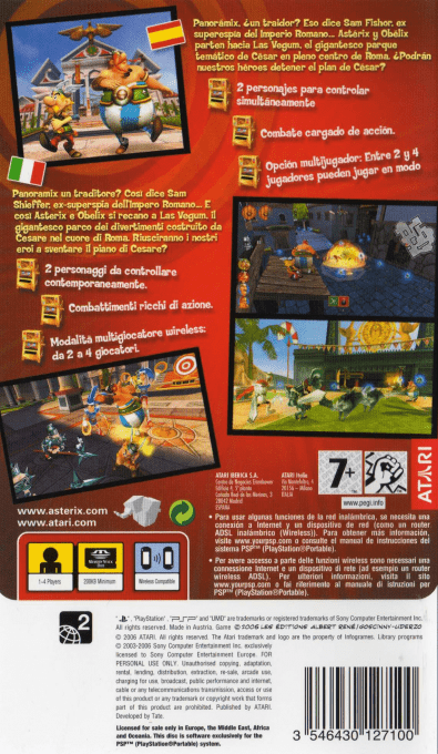 Astérix And Obélix Xxl 2 - Mission Ouifix — box-2D-back (SP)