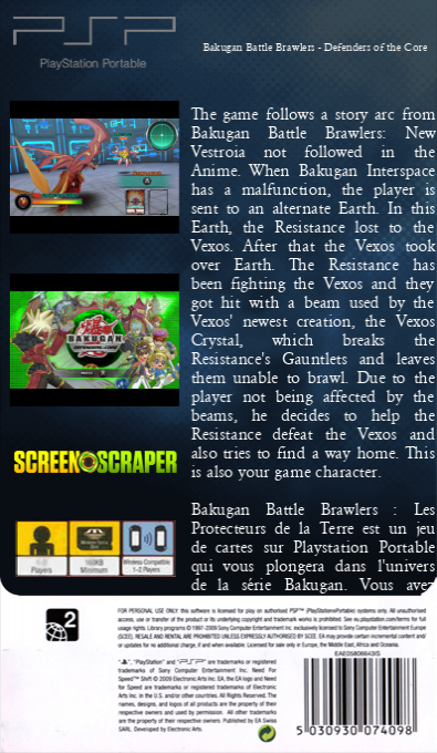 Bakugan Battle Brawlers - Defenders of the Core — box-2D-back (SS)