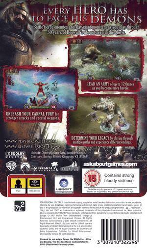 Beowulf - The Game — box-2D-back (EU)