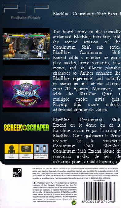Blazblue - Continuum Shift Extend — box-2D-back (SS)