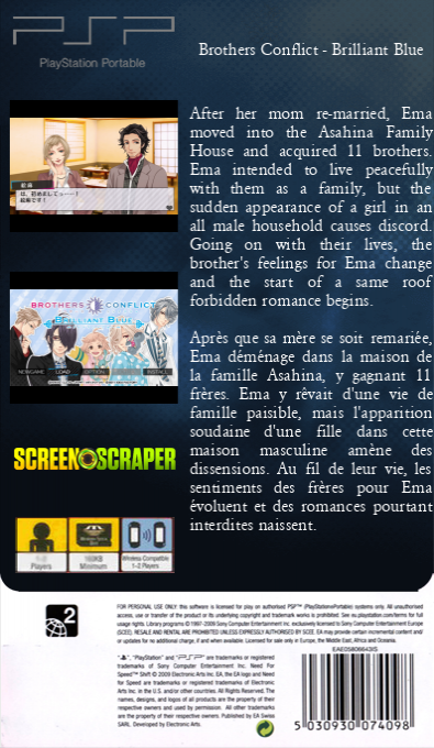 Brothers Conflict - Brilliant Blue — box-2D-back (SS)
