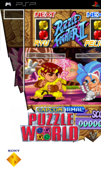 Capcom Puzzle World — box-2D (SS)