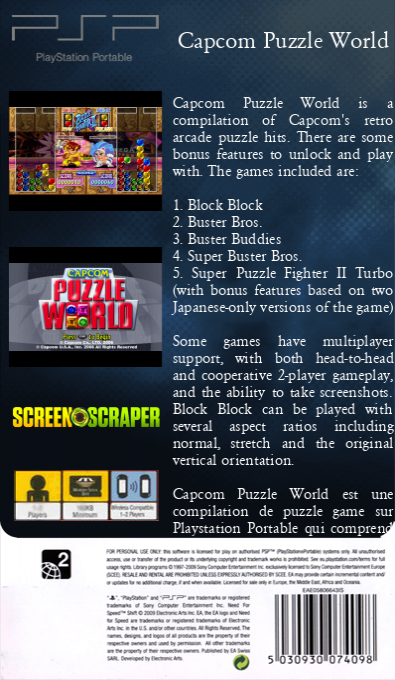 Capcom Puzzle World — box-2D-back (SS)