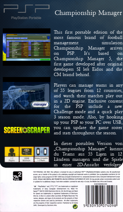 Championship Manager — box-2D-back (SS)