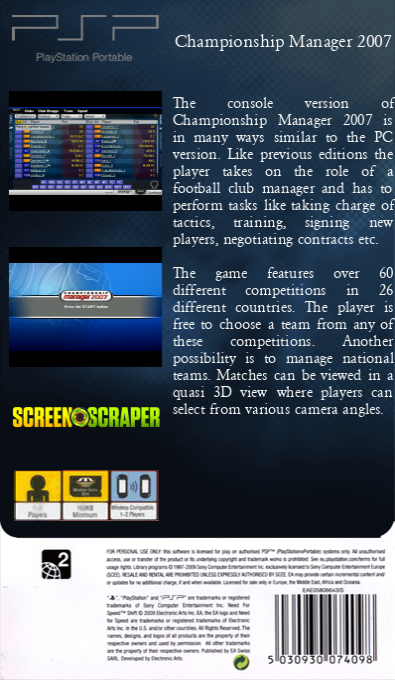 Championship Manager 2007 — box-2D-back (SS)