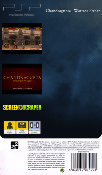 Chandragupta - Warrior Prince — box-2D-back (SS)