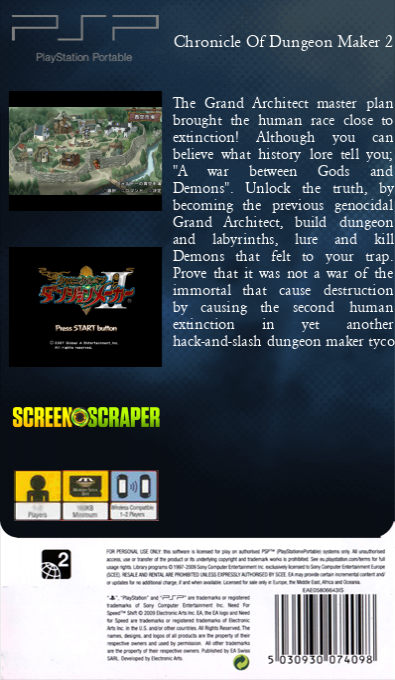 Chronicle Of Dungeon Maker 2 — box-2D-back (SS)