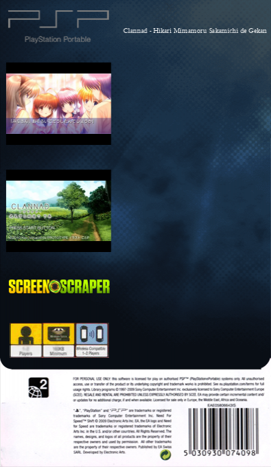 Clannad - Hikari Mimamoru Sakamichi de - Gekan — box-2D-back (SS)