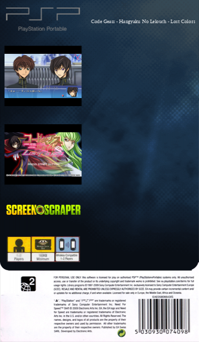 Code Geass - Hangyaku No Lelouch - Lost Colors — box-2D-back (SS)