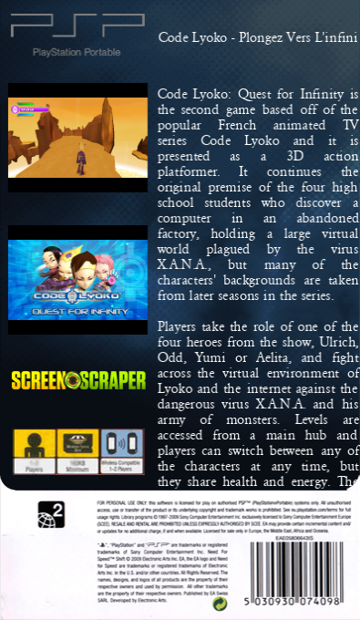 Code Lyoko - Plongez Vers L'infini — box-2D-back (SS)