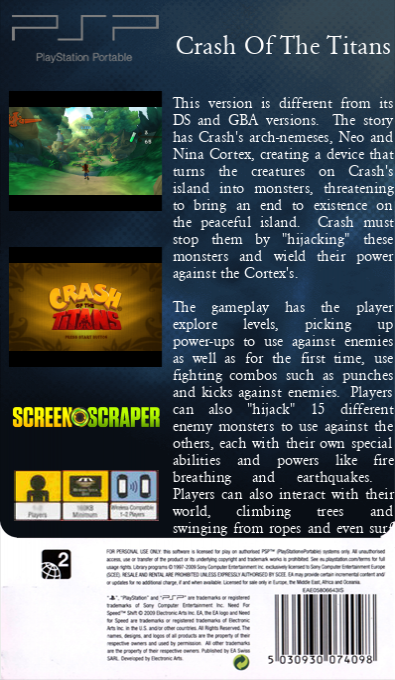 Crash Of The Titans — box-2D-back (SS)