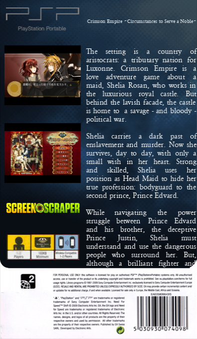 Crimson Empire ~Circumstances to Serve a Noble~ — box-2D-back (SS)