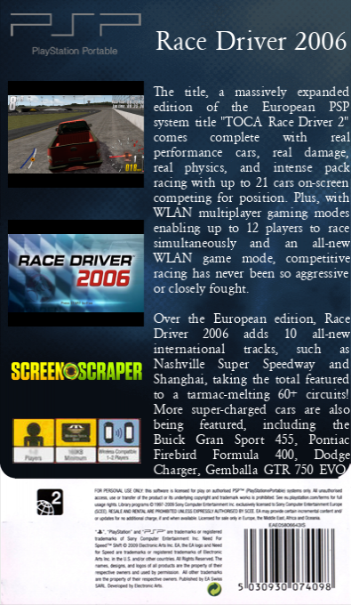 Race Driver 2006 — box-2D-back (SS)