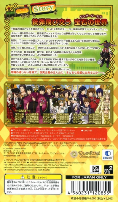 Dia no Kuni no Alice - Wonderful Wonder World — box-2D-back (JP)