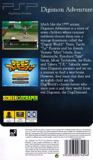 Digimon Adventure — box-2D-back (SS)