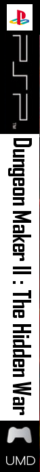 Dungeon Maker 2 - The Hidden War — box-2D-side (US)