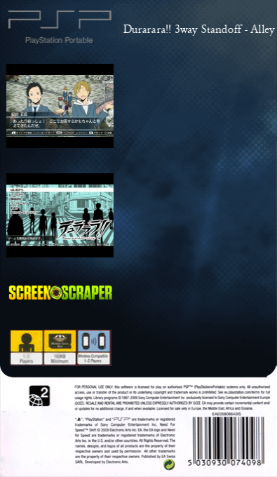Durarara!! 3way Standoff - Alley — box-2D-back (SS)