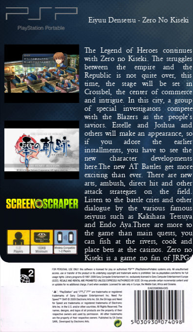 Eiyuu Densetsu - Zero No Kiseki — box-2D-back (SS)