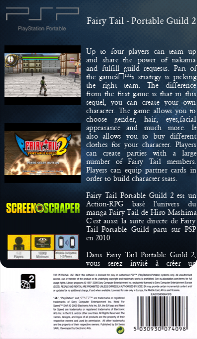 Fairy Tail - Portable Guild 2 — box-2D-back (SS)
